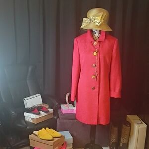 Elegant Pink Coat Dress